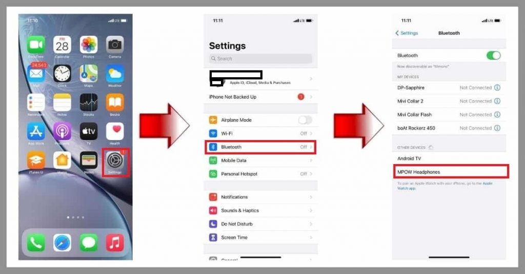 How to pair MPOW Headphones to iPhone