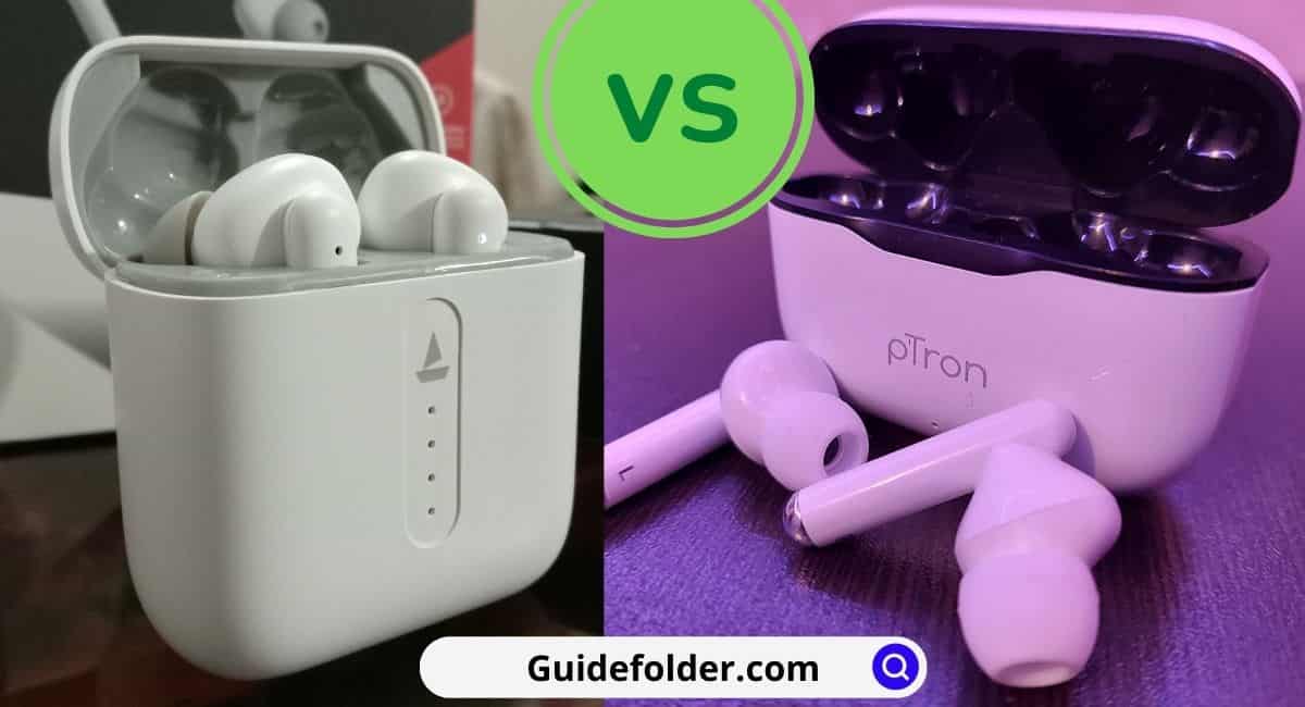 boAt Airdopes 141 vs pTron Bassbuds Pixel Comparison