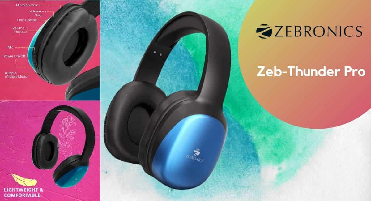 Zebronics Zeb-Thunder PRO Wireless Headphones