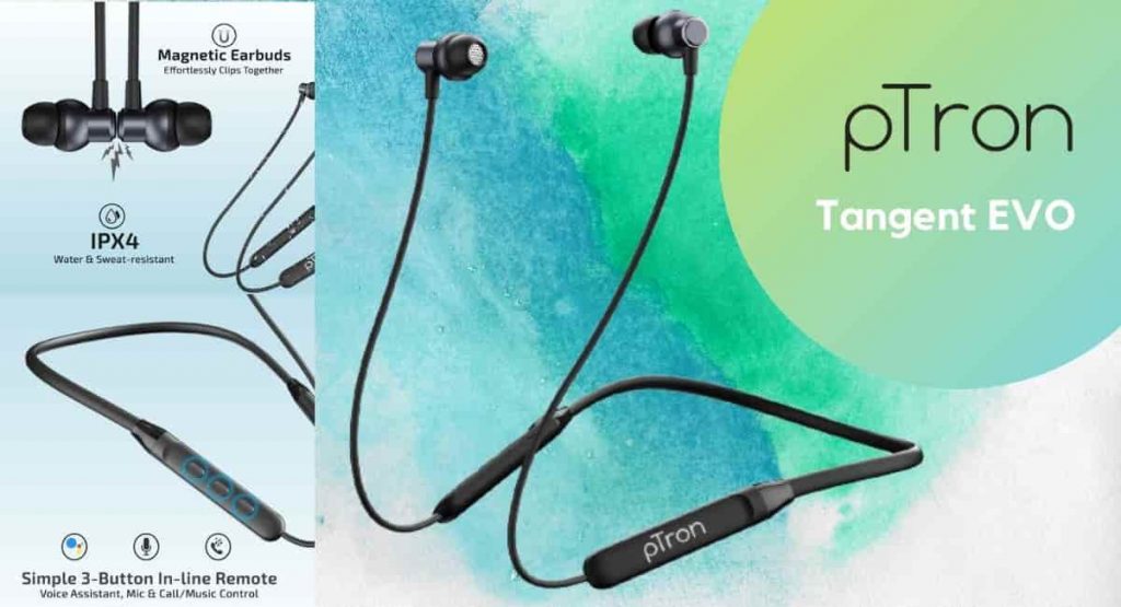 pTron Tangent Evo Neckband Earphones