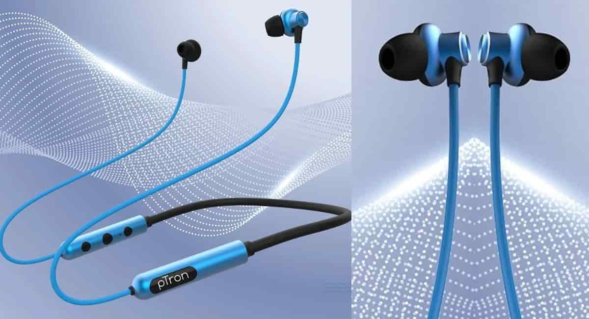 pTron Tangent Pixel ENC Neckband Earphones