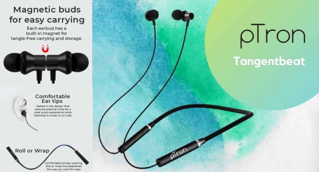 pTron Tangentbeat Neckband Earphones