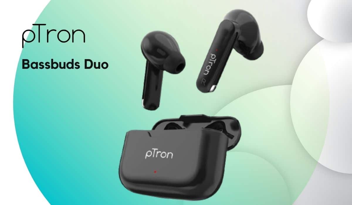 pTron Bassbuds Duo Bluetooth Earbuds