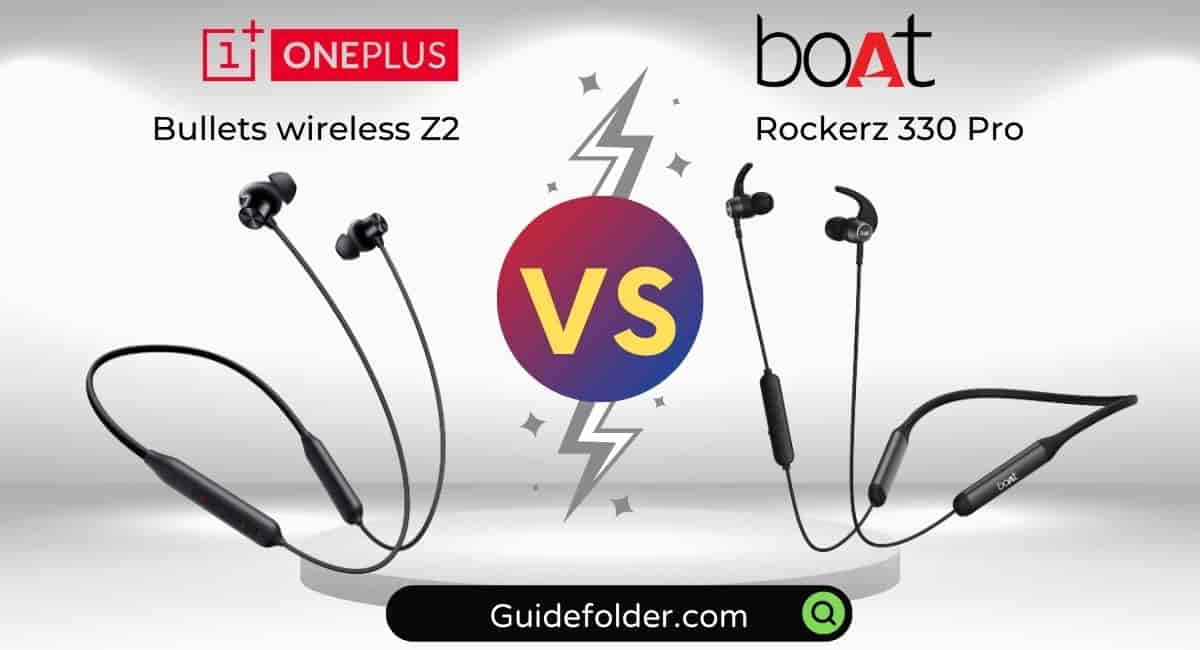 OnePlus Bullets Wireless Z2 vs boAt Rockerz 330 Pro comparison