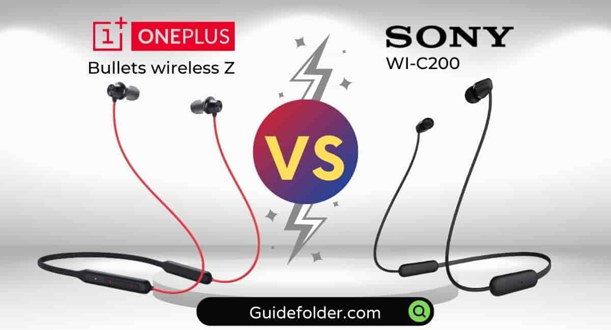 Oneplus Bullets Wireless Z vs Sony WI-C200 comparison