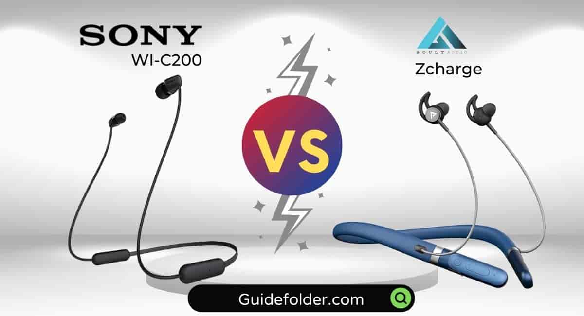 Sony WI-C200 vs Boult Audio ZCharge comparison