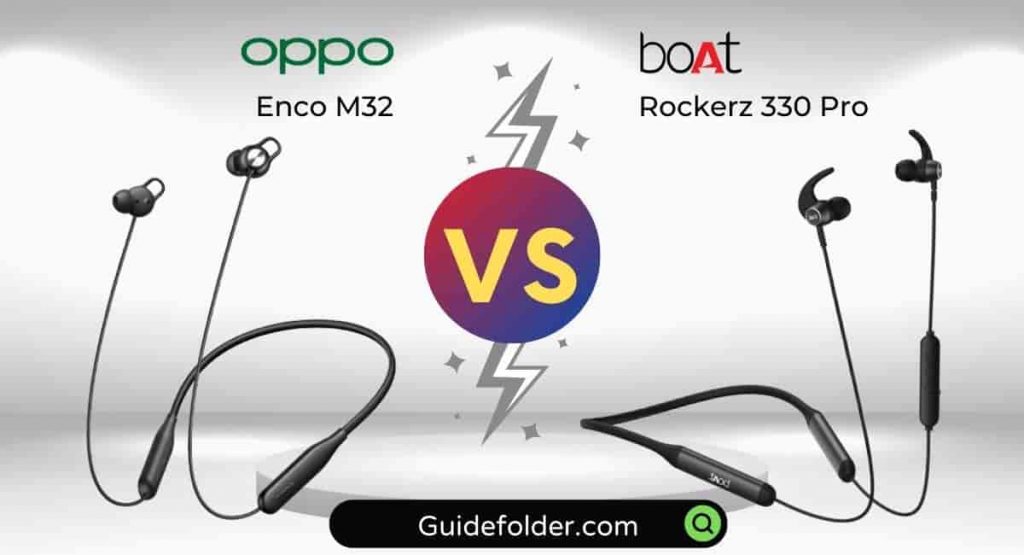 oppo Enco M32 vs boAt Rockerz 330 Pro comparison