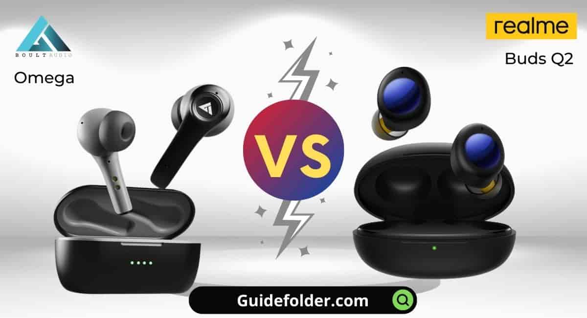 Boult Audio Omega Earbuds vs realme Buds Q2 comparison