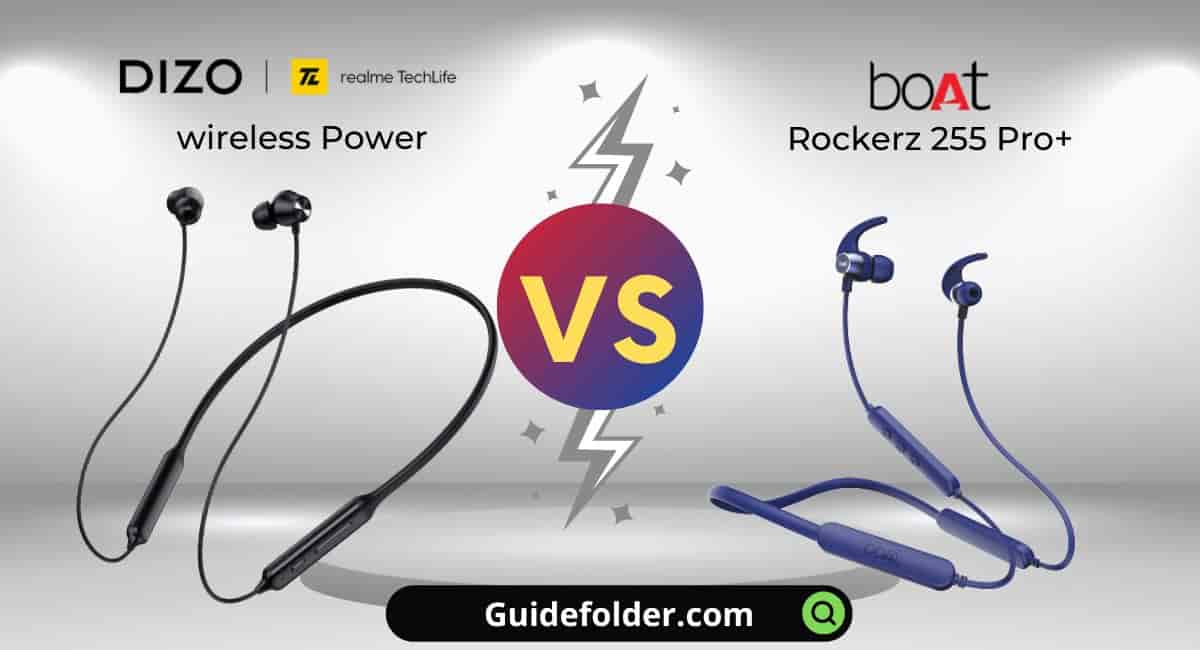 DIZO wireless power vs boAt Rockerz 255 Pro plus comparison