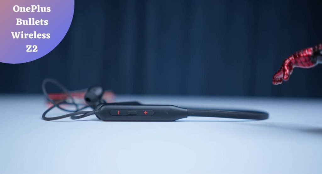 OnePlus Bullets wireless Z2 Button Control Close up look for user