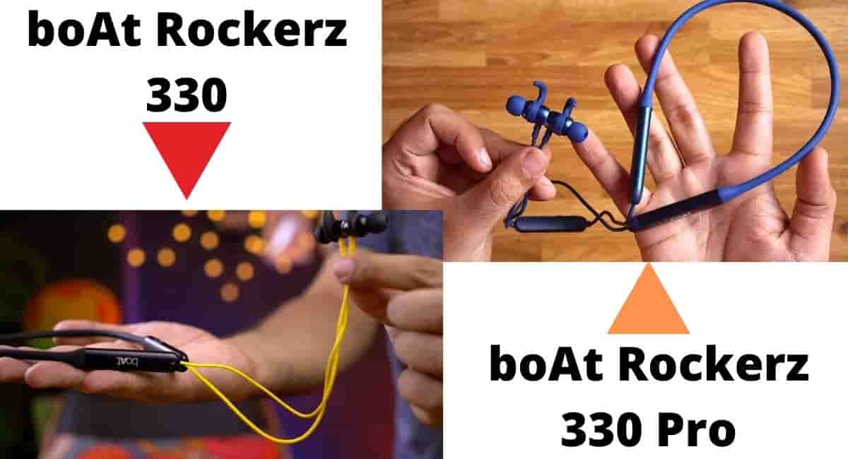 Comparing boAt rockerz 330 and boAt rockerz 330 pro for better understanding the feature