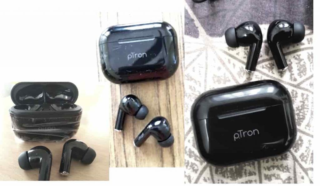 pTron Basspods P251 Plus in Black Color Look and Build Quality of earbuds and Charging Case