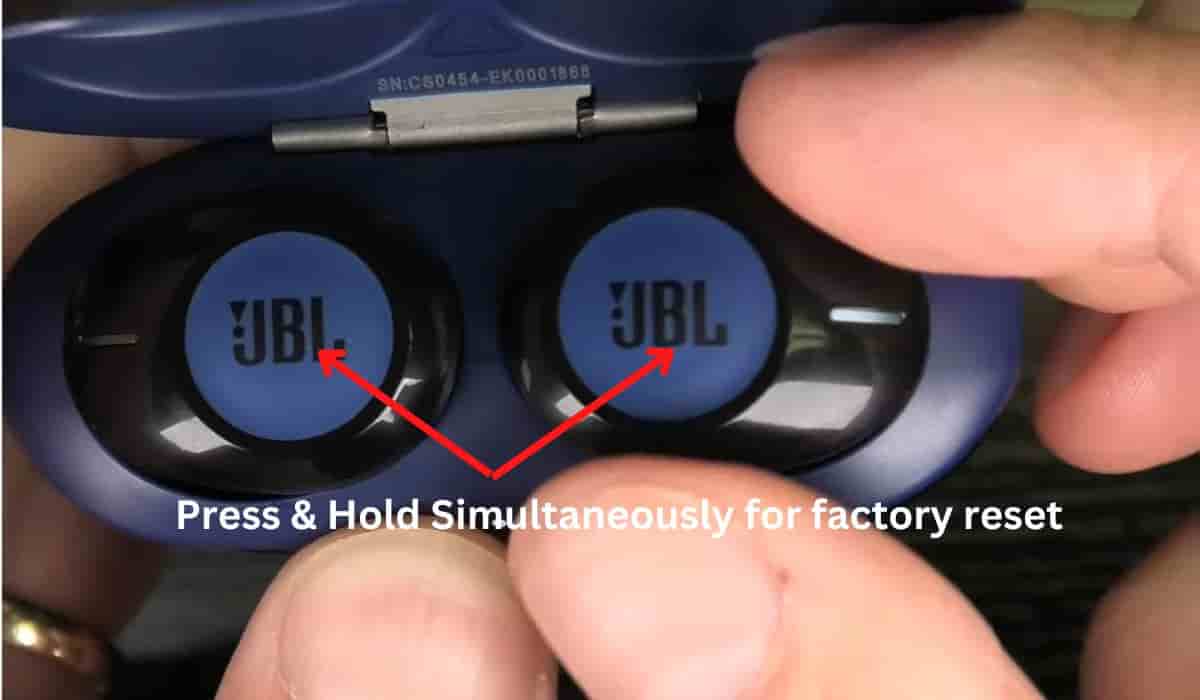 How to factory reset JBL Tune 125TWS