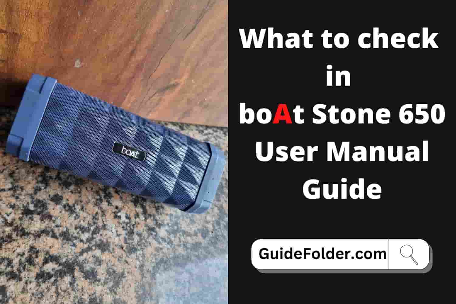 boAt Stone 650 User Manual Guide